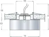Точечный светильник DL026 DL026BS - фото схема (миниатюра)