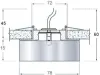 Встраиваемый светильник Donolux N1520 N1520-WH - фото схема (миниатюра)