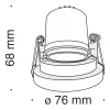 Точечный светильник Kappell DL040-L10B4K - фото схема (миниатюра)