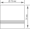 Точечный светильник Barell DL18482R9W1W IP44 - фото схема (миниатюра)