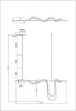 Подвесной светильник Klimt A2850SP-45BK - фото схема (миниатюра)