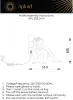 Интерьерная настольная лампа Magali APL.309.24.01 - фото схема (миниатюра)