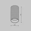 Точечный светильник Artisan C080CL-01-GU10-MG - фото схема (миниатюра)