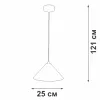 Подвесной светильник  V2925-0/1S - фото схема (миниатюра)