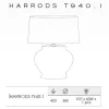 Интерьерная настольная лампа Harrods HARRODS T940.1 - фото схема (миниатюра)