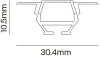 Профиль для светодиодной ленты встраиваемый Maytoni 04010 - фото схема (миниатюра)