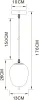 Подвесной светильник Freddie A2232SP-1PB - фото схема (миниатюра)
