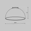 Трековый светильник Bowl TR126B-20W3K-B - фото схема (миниатюра)