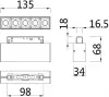 Трековый светильник Points TR014-2-10W4K-W - фото схема (миниатюра)