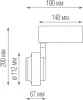 Трековый светильник Occhio DL18784WW15BM - фото схема (миниатюра)