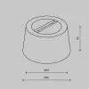 Чаша для двойного вывода ленты Accessories for system Parity TRA130CRDuo-B - фото схема (миниатюра)