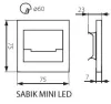 Подсветка ступеней лестницы светодиодная Kanlux SABIK 32490 - фото схема (миниатюра)