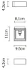 Настенный светильник Bijou D75 D09 15 - фото схема (миниатюра)