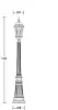 Наземный фонарь ASTORIA 2M 91411M Bl ромб - фото схема (миниатюра)