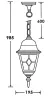 Уличный светильник подвесной  79905M lgG Bl - фото схема (миниатюра)