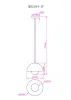 Подвесной светильник Dorothy MR2184-1P - фото схема (миниатюра)