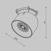 Трековый светильник Cup TR124B-12W3K-M-B - фото схема (миниатюра)