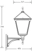 Настенный фонарь уличный QUADRO XL 79901XL Bl - фото схема (миниатюра)