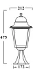 Наземный фонарь QUADRO L 79904L Bl - фото схема (миниатюра)