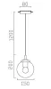 Подвесной светильник Volo VL2074P01 - фото схема (миниатюра)