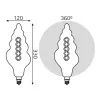 Лампочка светодиодная филаментная  166802008 - фото схема (миниатюра)