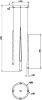 Подвесной светильник Cascade MOD132PL-L30BSK - фото схема (миниатюра)