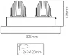 Рамка для светильника  930097 - фото схема (миниатюра)