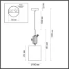 Подвесной светильник Cactus 5425/1 - фото схема (миниатюра)