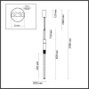 Подвесной светильник Marmi 4361/14L - фото схема (миниатюра)