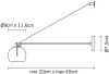 Хрустальное бра Beluga D57 D03 43 - фото схема (миниатюра)