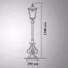 Наземный фонарь Квадро 25-001-ЧЗ - фото схема (миниатюра)