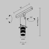 Трековый светильник Gala TR108-2-10W4K-B - фото схема (миниатюра)