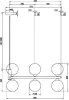 Подвесной светильник Ring MOD013PL-06BS1 - фото схема (миниатюра)