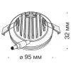 Точечный светильник Phanton DL2001-L12W4K - фото схема (миниатюра)