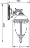 Настенный фонарь уличный St.LOUIS L 89102L/15 Bl тр/тр - фото схема (миниатюра)