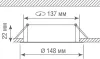 Потолочный светильник  DL18813/15W Black R - фото схема (миниатюра)