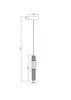 Подвесной светильник Verticale MOD308PL-L9GN3K - фото схема (миниатюра)
