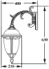 Настенный фонарь уличный St.LOUIS L 89102L/16 Gb мат/тр - фото схема (миниатюра)