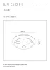 Потолочный светильник светодиодный диммируемый Lucide Okno 79181/13/30 - фото схема (миниатюра)