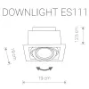 Точечный светильник Downlight 9571 - фото схема (миниатюра)