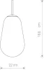 Подвесной светильник Pear M 8672 - фото схема (миниатюра)