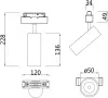 Трековый светильник Focus LED TR019-2-10W4K-W - фото схема (миниатюра)