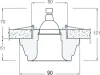 Встраиваемый светильник Donolux Dl200 DL200G - фото схема (миниатюра)