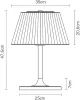 Настольная лампа FLOW D87 B03 15 - фото схема (миниатюра)