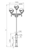 Наземный фонарь Versailles 520-33/b-30 - фото схема (миниатюра)