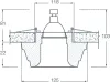 Встраиваемый светильник Donolux DL216G/3 - фото схема (миниатюра)