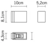 Настенный светильник Bijou D75 D07 01 - фото схема (миниатюра)