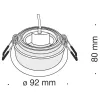 Точечный светильник Akron DL025-2-01B - фото схема (миниатюра)
