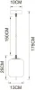 Подвесной светильник Freddie A2234SP-1PB - фото схема (миниатюра)