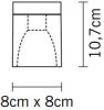 Настенно-потолочный светильник Cubetto D28 E01 02 - фото схема (миниатюра)